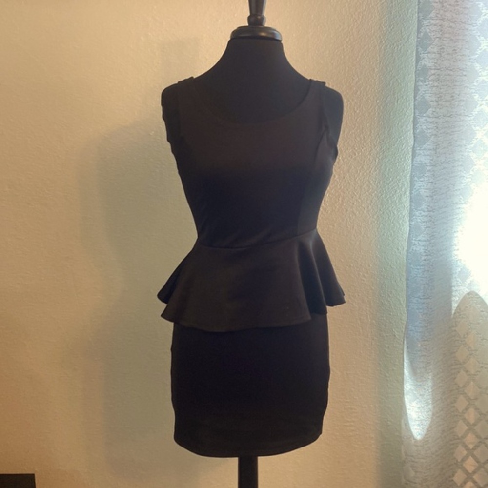 Cute Black Bodycon Dress Tight